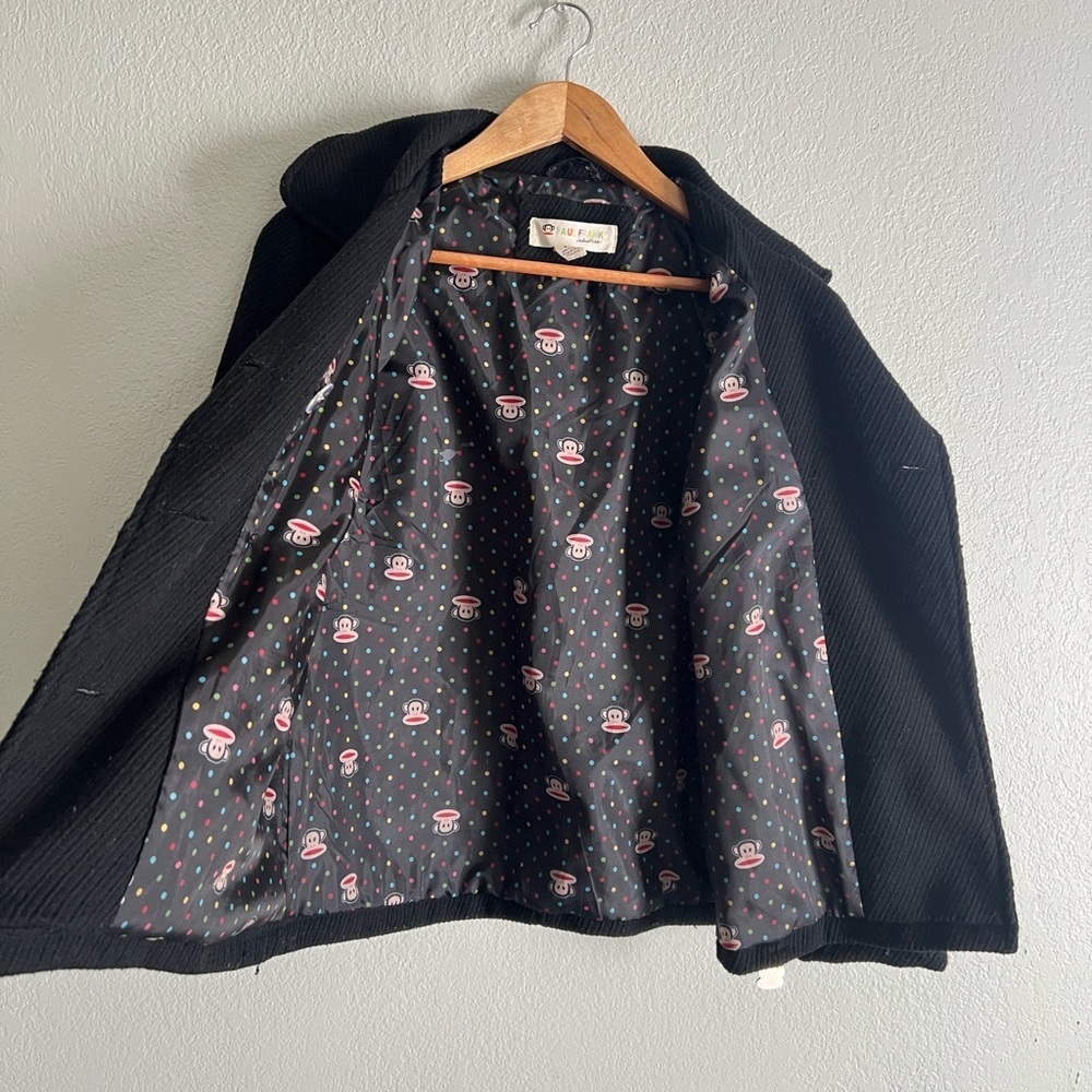 Paul Frank Textured Black Peacoat - Picture 5 of 7
